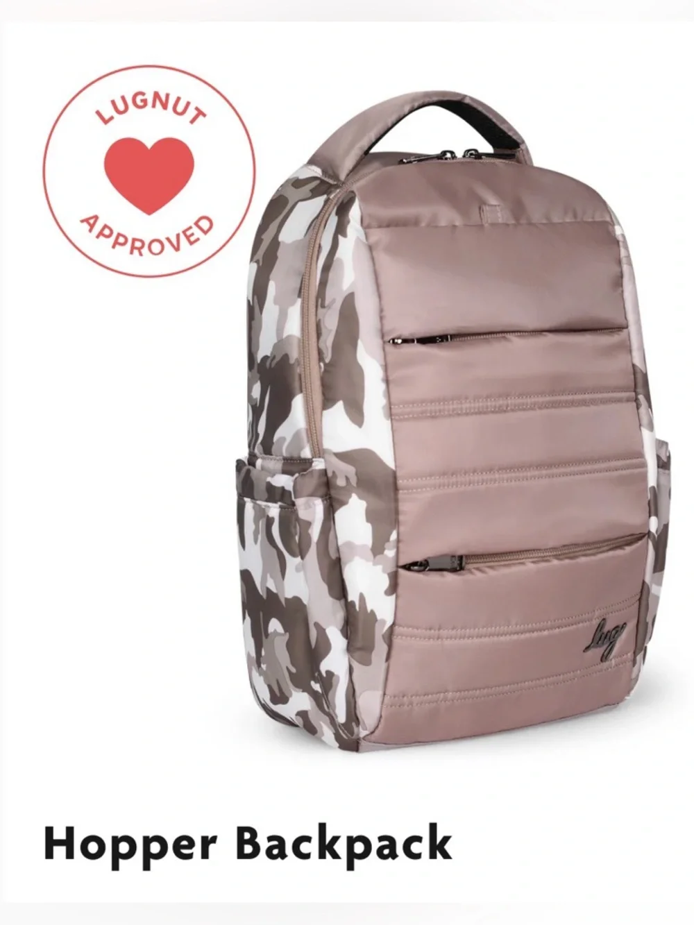 lug Hopper Backpack Camo Taupe Sand NWT - Picture 2 of 7